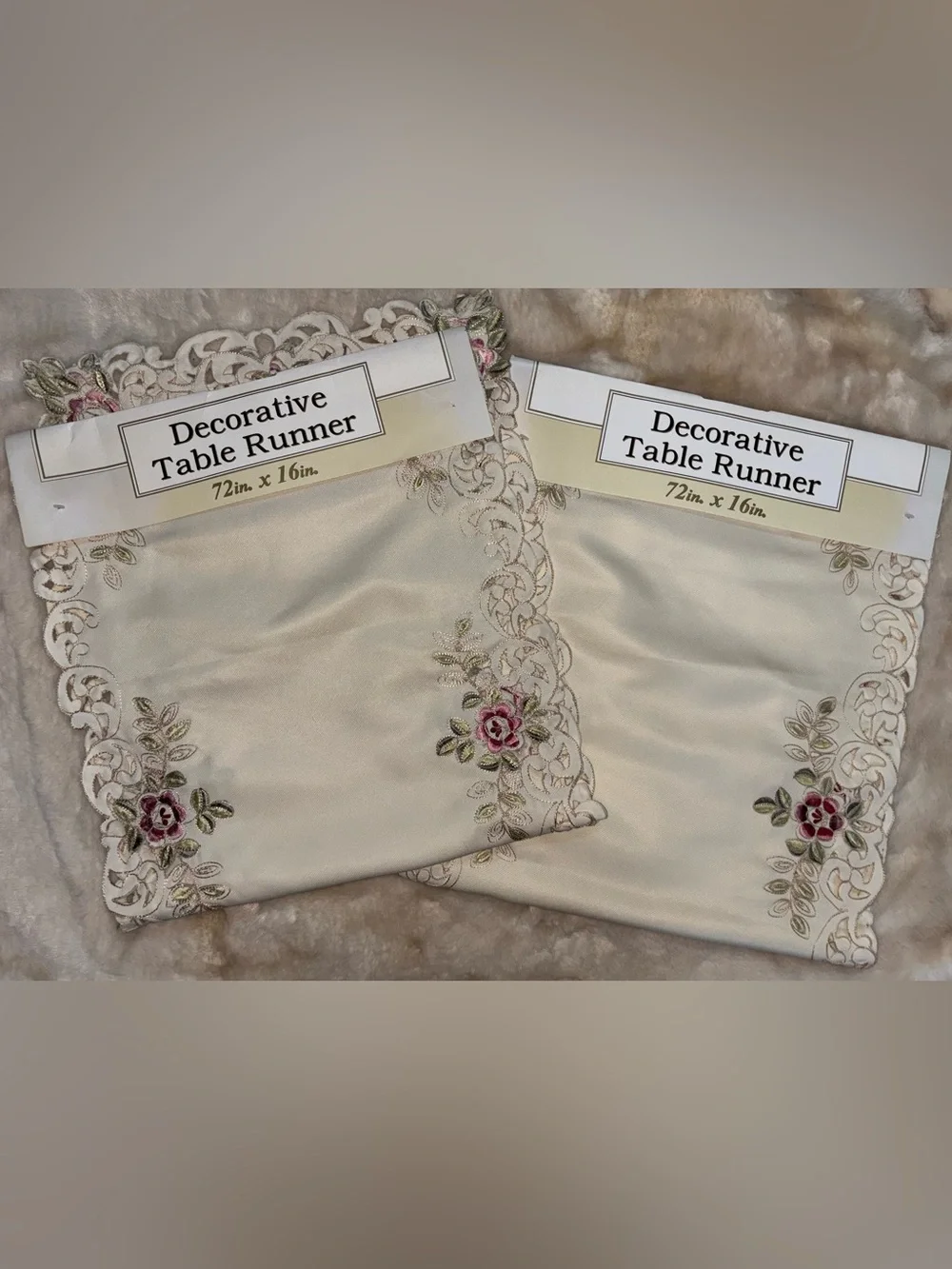 Decorative Table Runner Pack of 2 NWT